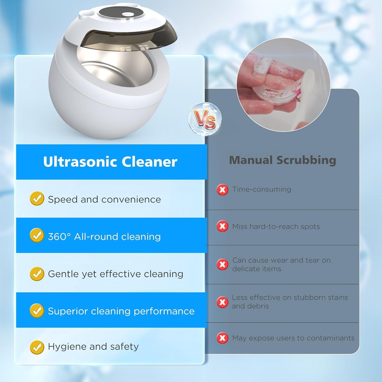 Sparkliss Ultrasonic Retainer Cleaner